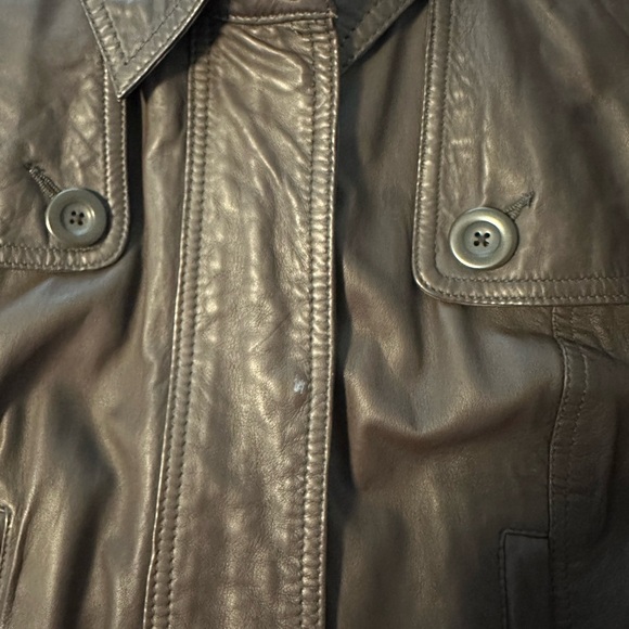 Banana Republic brown leather jacket - Picture 6 of 6